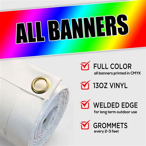 Full Color Custom Vinyl Banner Banner Vinyl Banner Etsy