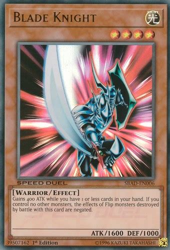 Blade Knight Speed Duel Attack From The Deep Yugioh