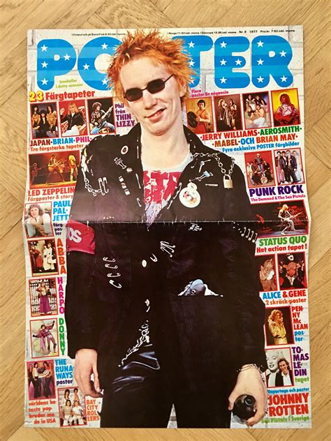 Sex Pistols Johnny Rotten John Lydon Poster Punk Band Etsy Espa A