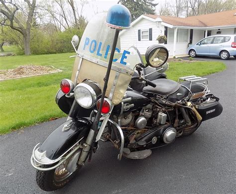 Panhead Cop 1960 Harley Davidson Police Bike Urious