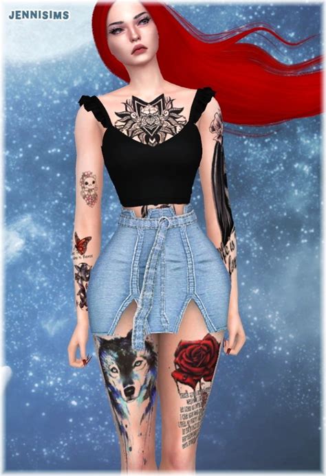 Gypsy Girl Tattoo Collection At Jenni Sims Sims 4 Updates