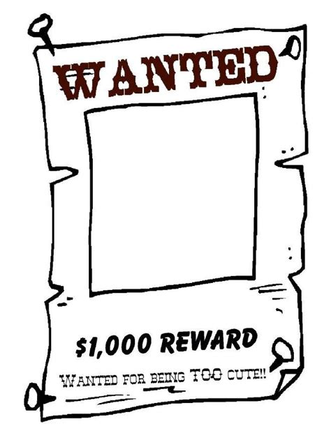 Wanted Poster Template For Tan Paper Poster Template Poster Template