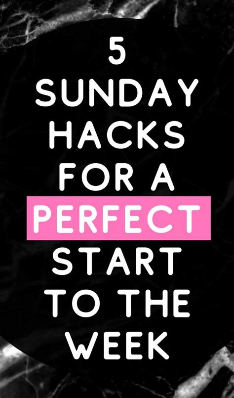 Start The Week Off Right By Making The Most Out Of Your Sundays Blog