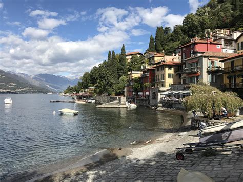 The Beautiful Waterfront Town Of Varenna By Lake Como In Northern