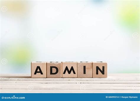 Admin Login Sign On A Table Stock Photo Image Of Administrator