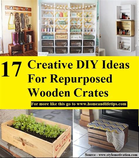17 Creative Diy Ideas For Repurposed Wooden Crates That Are Easy To Make