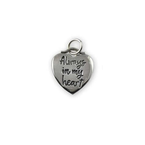 Our Sterling Silver Always In My Heart Charm Is Perfect Reminder Jh