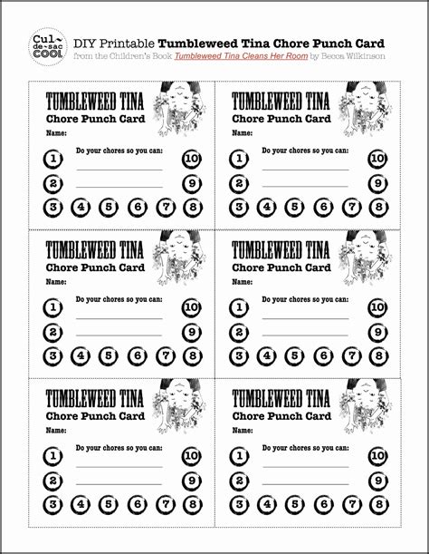 Free Printable Reward Punch Cards Printable Word Searches