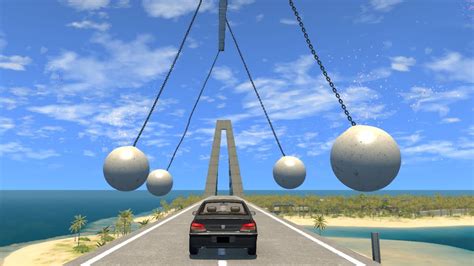 Beamng Drive Pendulum Swinging Balls Against Cars Youtube