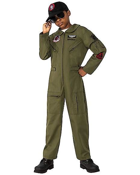 Kids Top Gun Maverick Jumpsuit Costume