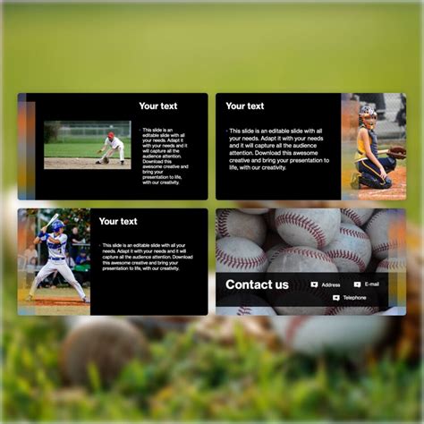 Free Sport Baseball Powerpoint Template Masterbundles