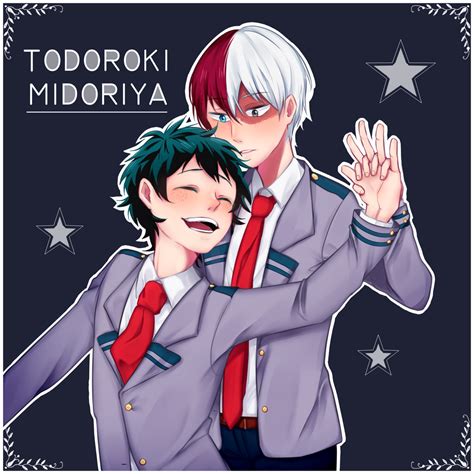 Todoroki X Midoriya By Miwacostar On Deviantart