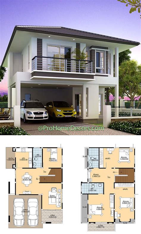 House Plans 8x12 With 4 Bedrooms 2 Storey House Design Ranch Style