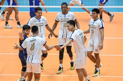 Uaap Nu Sweeps Mens Volleyball Elimination Round Books Finals Spot
