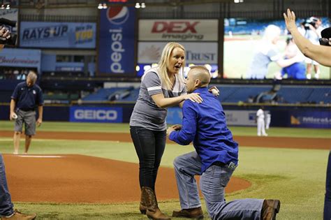 Woman Throwing Ceremonial First Pitch Gets A Surprise From The Emt Who