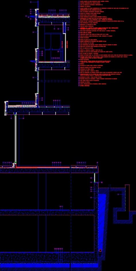 Facade Section Dwg Section For Autocad Designs Cad