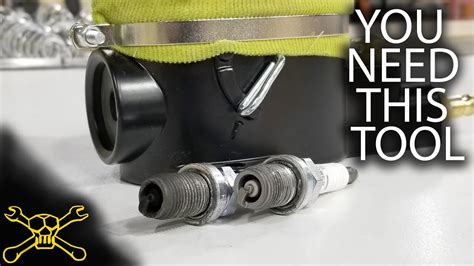 Start by disconnecting the spark plug lead from the spark plug. You Need This Tool - Episode 117 | Spark Plug Cleaner ...