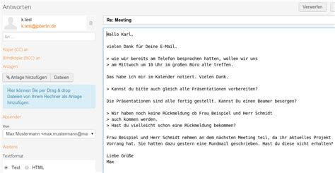 Richtig E Mail Schreiben Beispiel