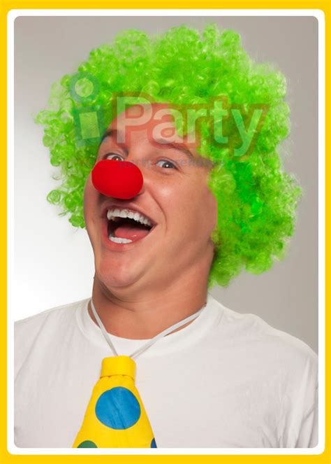 Clown Wig Standard Neon Green Iparty