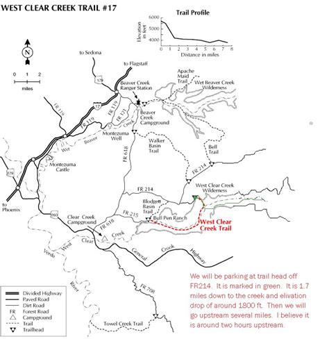 Arizona Jones Clear Creek Map