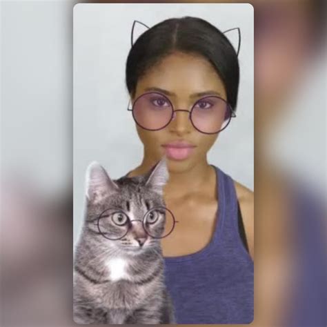Glasses Cat Lens By Olga Khatkovskaya Snapchat Lenses And Filters