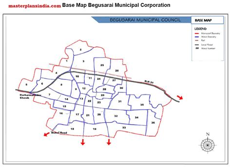 Begusarai Base Map Pdf Download Master Plans India