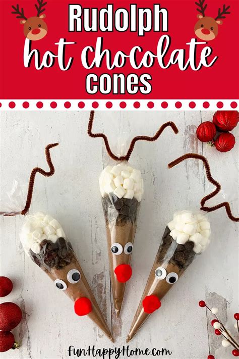 Adorable Diy Reindeer Hot Chocolate Cones Recipe Reindeer Hot