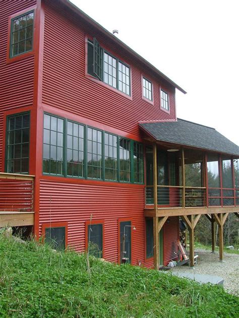 Metal siding and aluminum windows and doors. Corrugated Metal Siding Home Design Ideas, Pictures ...