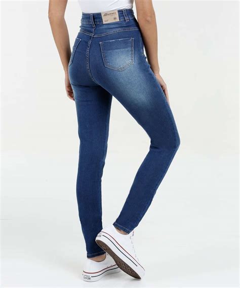 Calça Feminina Jeans Skinny Super Lipo Modeladora Sawary Marisa