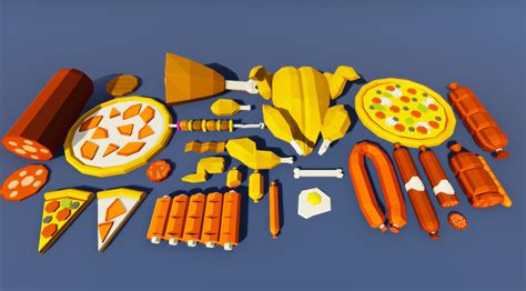 Low Poly Food