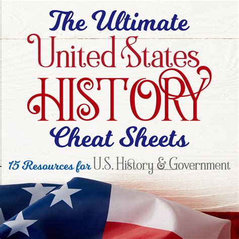 The Ultimate Us History Cheat Sheets Grades 4 8 Learn In Color
