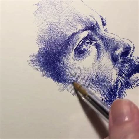 Cross Hatch In 2020 Ballpoint Pen Art Pencil Art Drawings Art