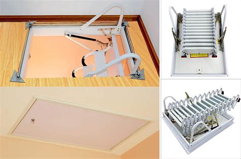 Buy Intsupermai Attic Ceiling Ladder Ti Mg Alloy Retractable Folding
