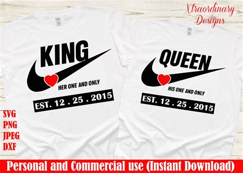 King And Queen Couple Svg Anniversary Svg Couple Svg For Etsy