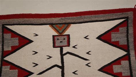 Navajo Single Corn Yei With Birds Weaving