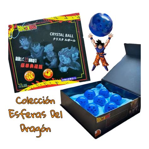 Colección Esferas Del Dragón Ball Z Bandai Azules 7 Unidades Generico