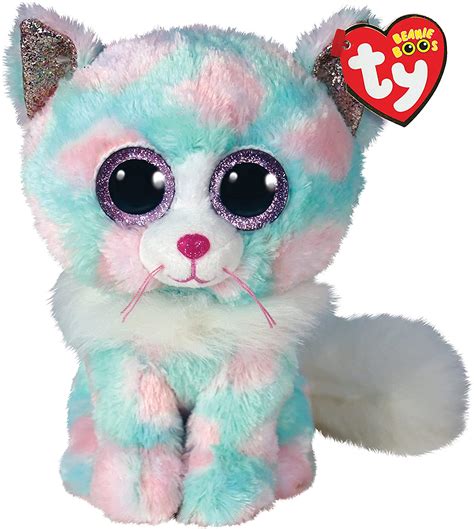 Ty 36376 Opal Pastel Cat Beanie Boo Regular Toys At Foys