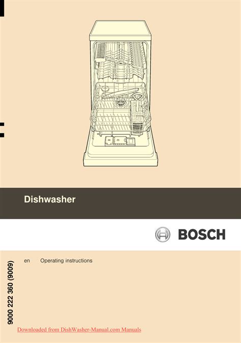 Bosch Series Dishwasher Installation Manual