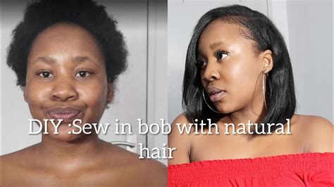 How To Do A Sew In And Leave Out Bob Quick Weave With Natural Hair