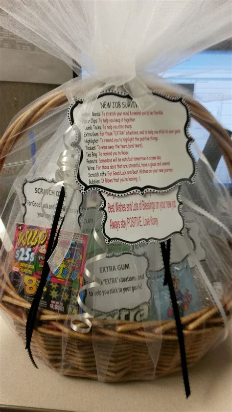 What gifts should you get someone who just moved house? New Job Survival Kit Gift Basket | Custom Gifts.. Baskets ...