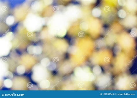 Background Made Of Yellow Blurred Sparkles Stock Image Image Of Focus