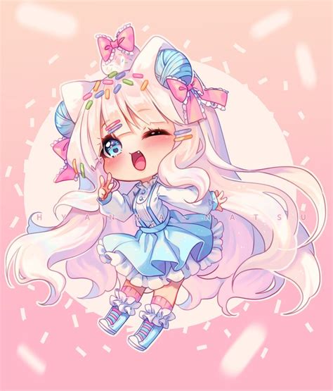 Video Commission Sprinkles Party By Hyanna Natsu Chibi Anime Kawaii Chibi Girl Drawings