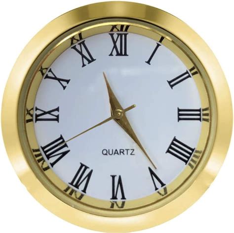 Hillhome Mini Clock Insert 1 12 Inch 37 Mm Round Quartz Movement