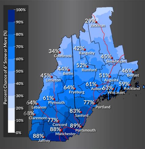 Seacoast Nh Maine Expected Snowfall Totals Surge For Winter Storm How