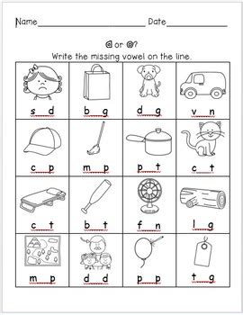 Short Vowel Review CVC By ABCDee Teachers Pay Teachers