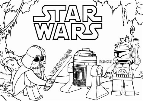 Ausmalbilder Lego Star Wars