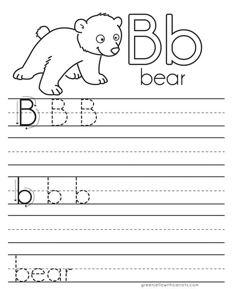 Free Printable Letter B Tracing Worksheets Printable Word Searches