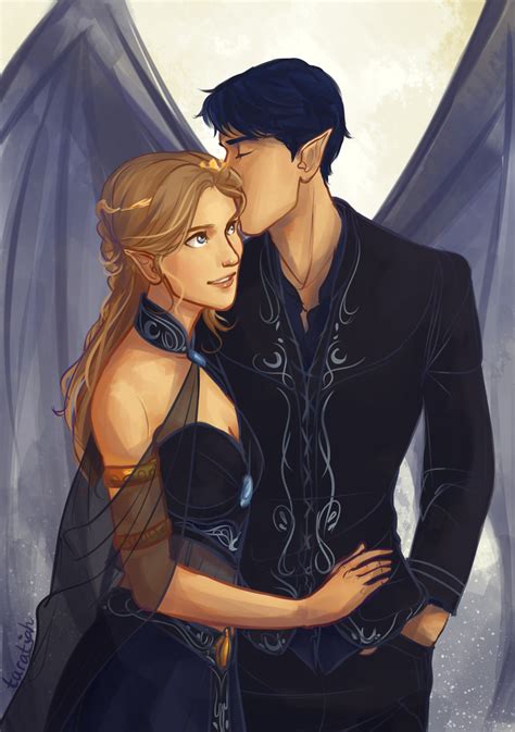 Feyre And Rhysand By Taratjah A Court Of Thorns And Roses Series Fan Art Fanpop
