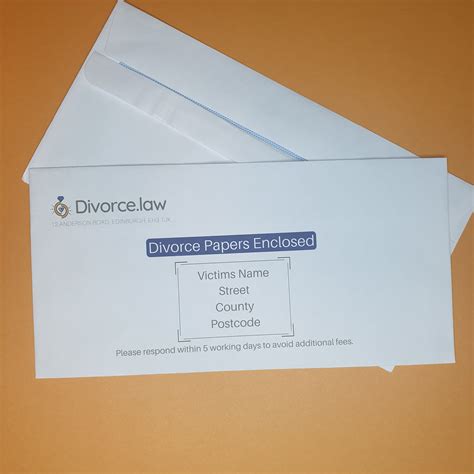Funny Envelope Divorce Papers Prank Gift For Pen Pals Via Etsy UK