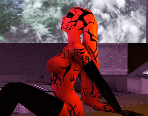 Rule 34 3d Alien Alien Girl Breasts Darth Talon Legs Up Nude Red Skin Side View Source